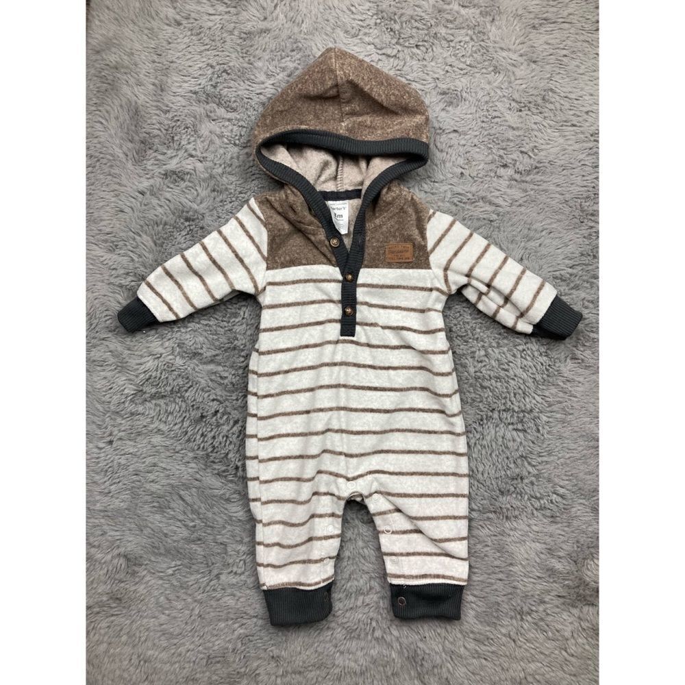 Carter’s brown and tan fleece outfit